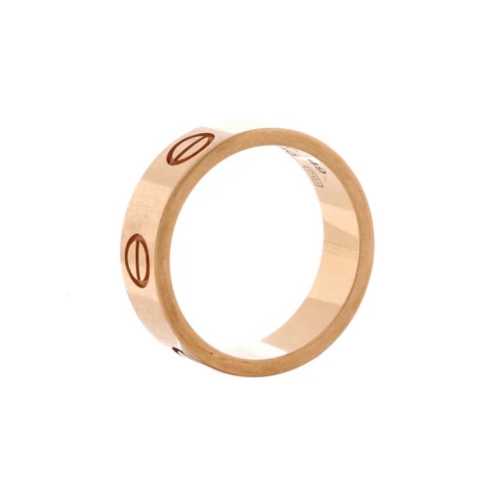 NWOT “C” Inspired Love Band Ring 18K Rose Gold Size 7